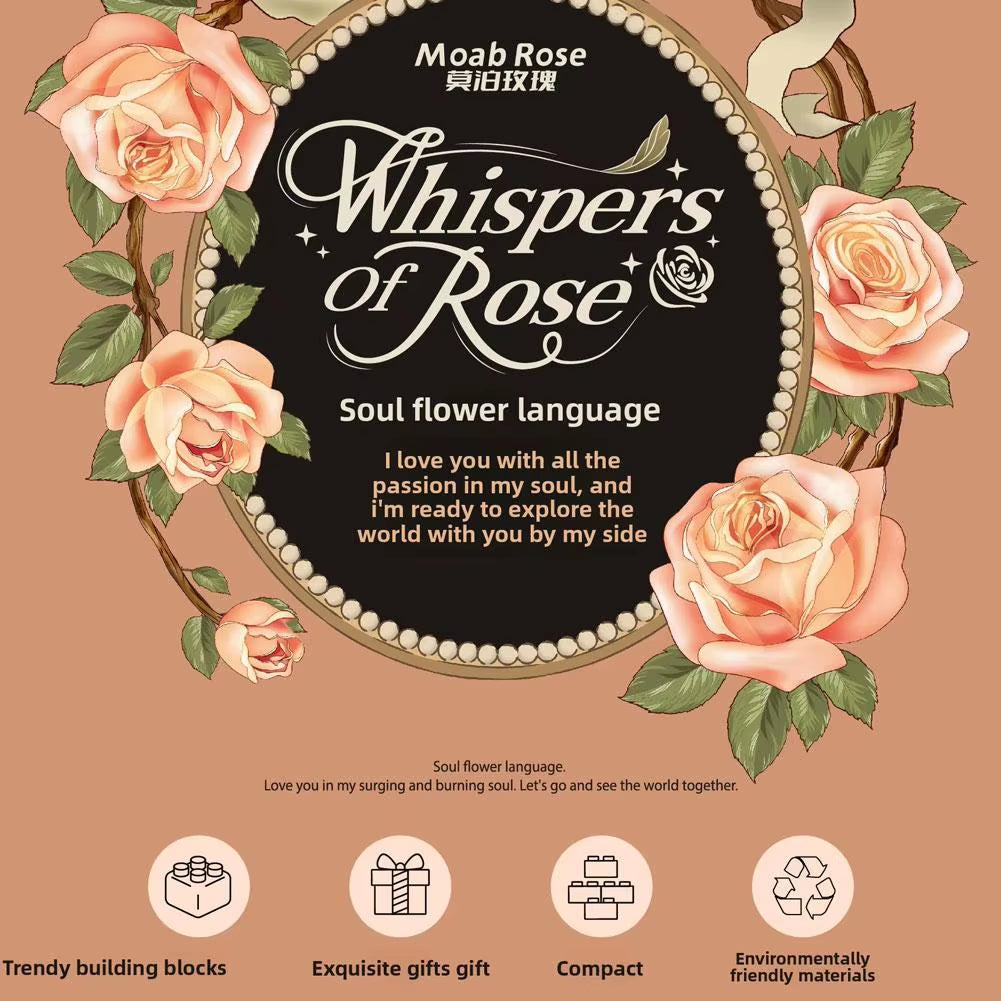 Dynamic Wooden Flower Arrangement Bouquet Model Auto-Blooming Petals, Magic Sprayer & Aromatherapy Breathing Lights